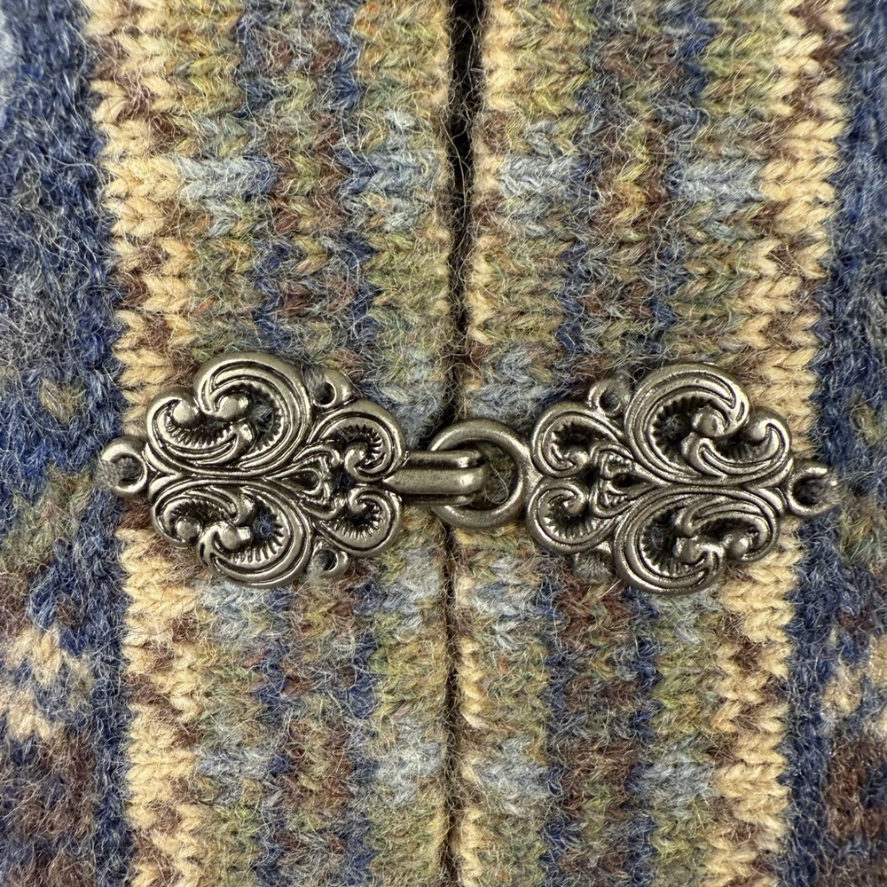 Susan Bristol wool sweater ornate hook and eye closure cottagecore size small - Picture 2 of 10